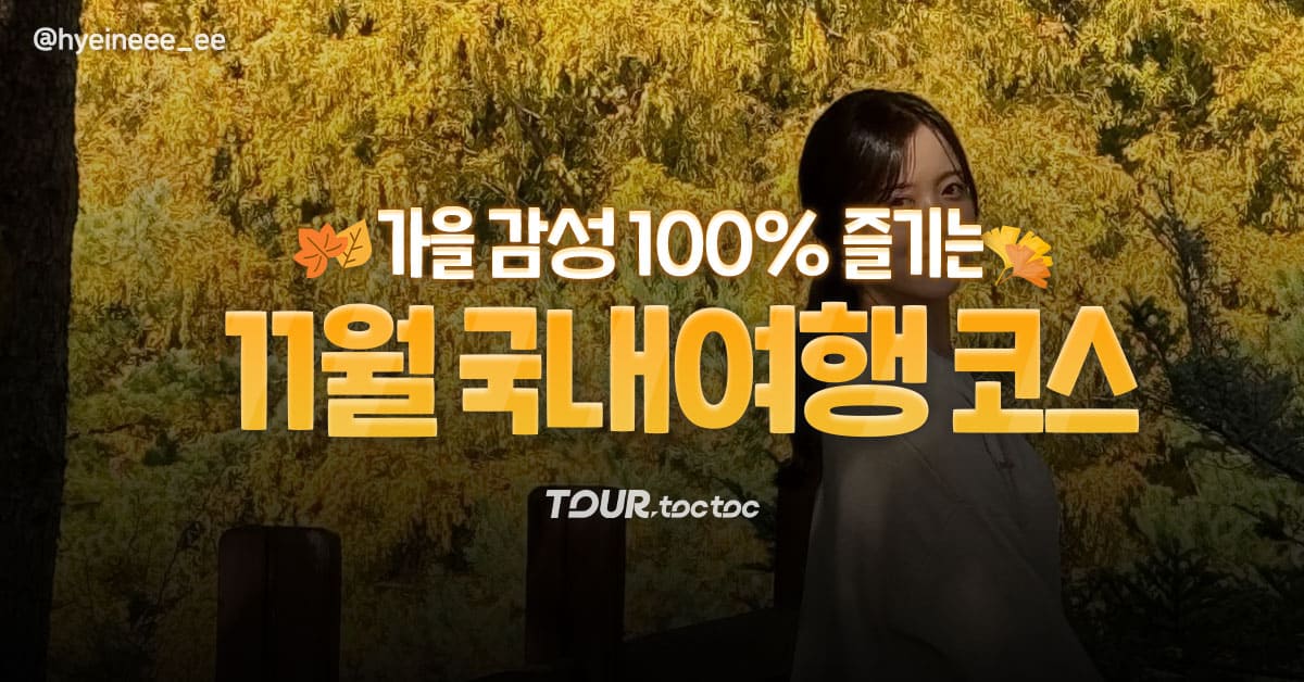 11월 국내여행지 추천 총정리 / ⓒ여행톡톡