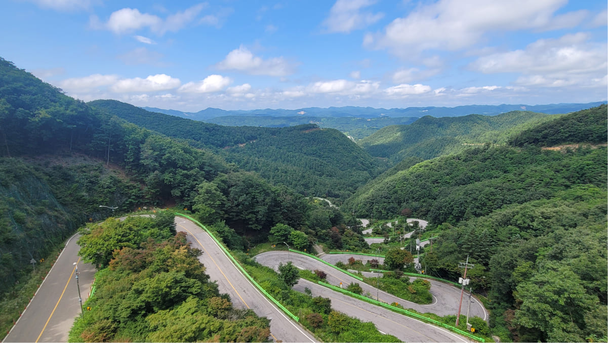 충북 보은 말티재 전망대 / 사진=온라인 커뮤니티